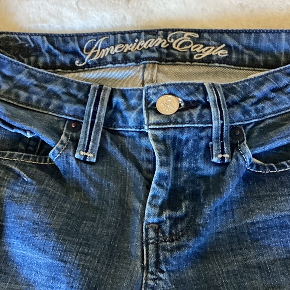 American Eagle Outfitters Dark Blue Boot Cut Jeans - Picture 3 of 8